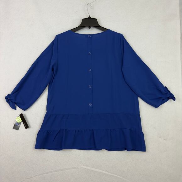 ALYX Women’s Blue Ruffle Hem Blouse Size Large NWT - Picture 7 of 11